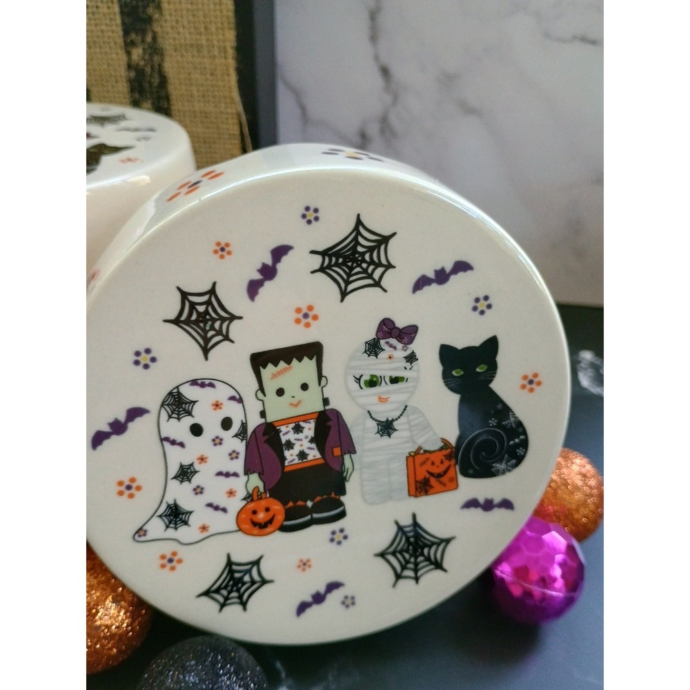 Temp-tations By Tara Halloween Boofetti Cupcake Candle Stands Hand Painted 2 - Picture 3 of 8